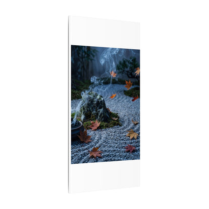 Autumn Incense Smoke Karesansui Canvas Art | Calm Decor