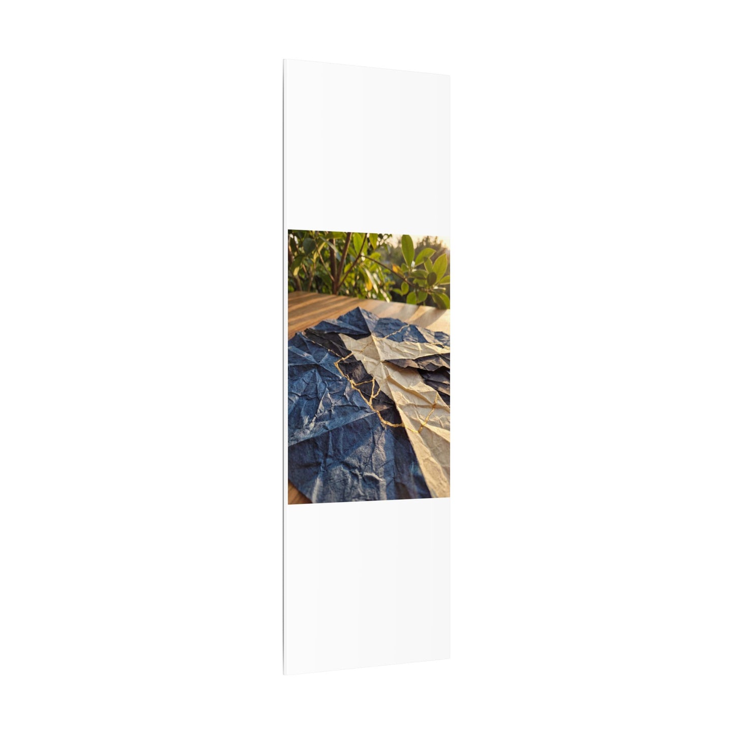 Golden Hour Paper Fold Canvas Art - Kintsugi Ma
