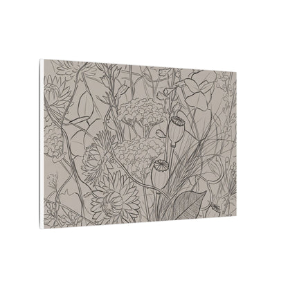 Summer Dried Flowers Minimal Line Canvas Art | Elegant Decor