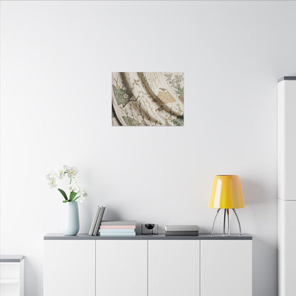 Silk Drape Canvas Art | Spring Japandi Japanese Pattern Art