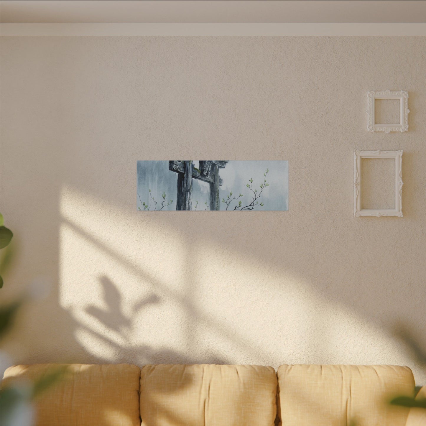 Torii Gate Canvas Art | Spring Zen Sumi E Art