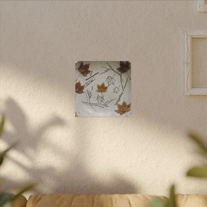 Ceramic Bowl Autumn Canvas Art | Japandi Elegant Design