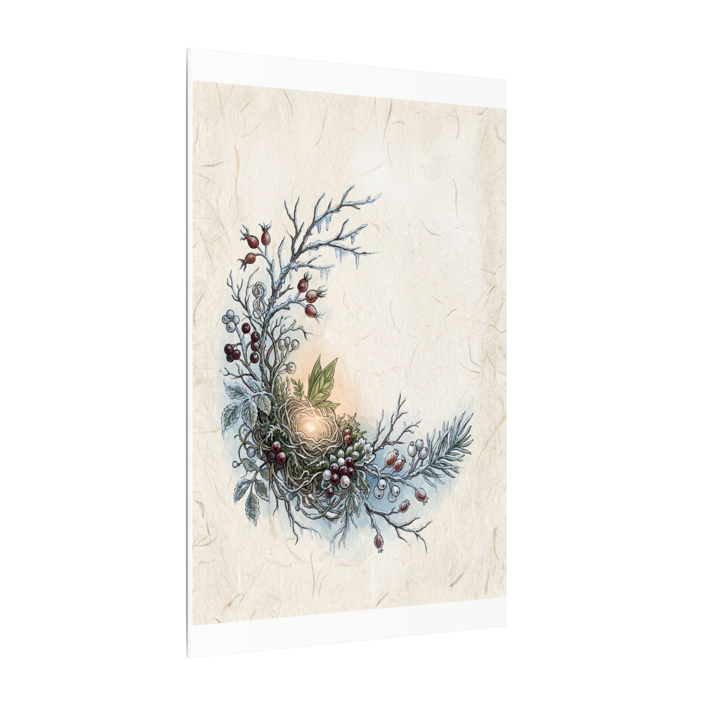 Winter Shoji Screen Forest Whimsy Canvas Art | Enchanting Decor
