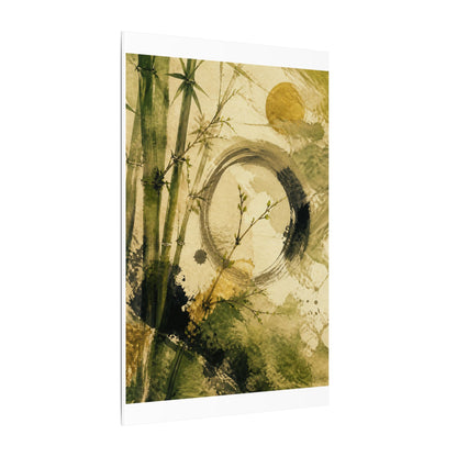 Ink Brushstroke Sumi E Canvas Art | Calm Zen Art