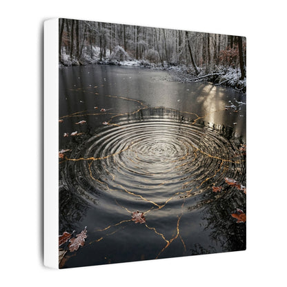 Water Ripple Broken Beauty Canvas Art | Artful Kintsugi Art