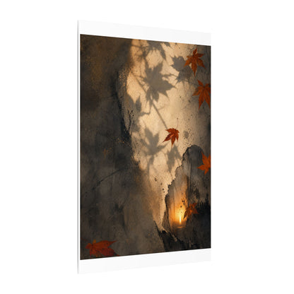 Shadow Play Texture Canvas Art | Neutral Japandi Art