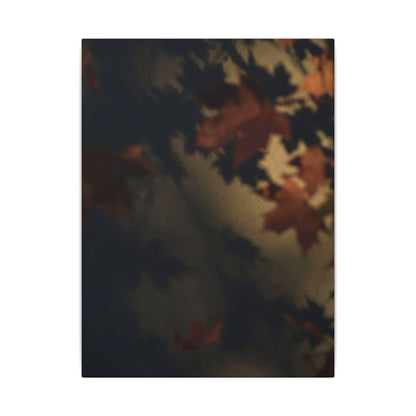 Shadow Play Canvas Art | Autumn Dark Japandi Moody Minimal Art