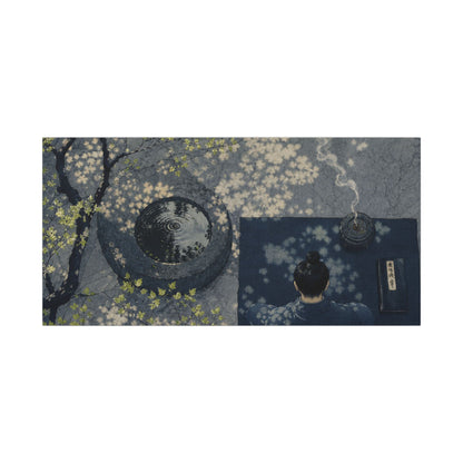 Spring Incense Smoke Ukiyo E Inspired Canvas Art | Tranquil Decor