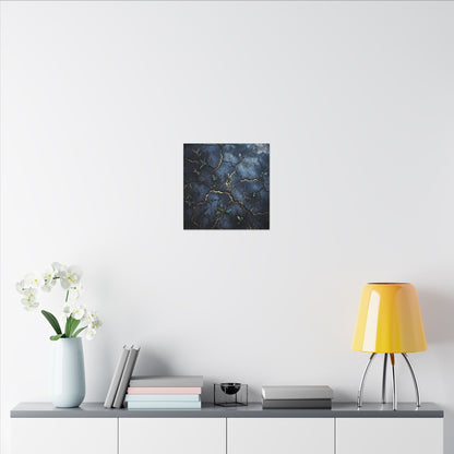 Cracked Earth Spring Canvas Art | Kintsugi Healing Design
