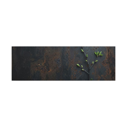 Rust Patina Moody Minimal Canvas Art | Moody Dark Japandi Art