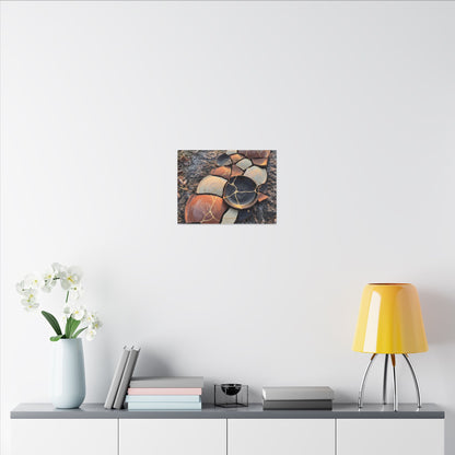 Winter Broken Pottery Gold Vein Canvas Art | Beautiful Decor