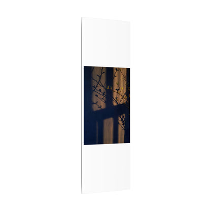 Shadow Play Canvas Art | Spring Dark Japandi Shadow Zen Art