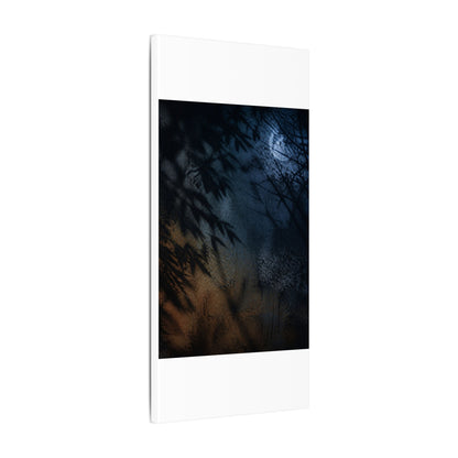 Kanso Shadow Play Canvas Art - Dark Japandi Shadow Zen
