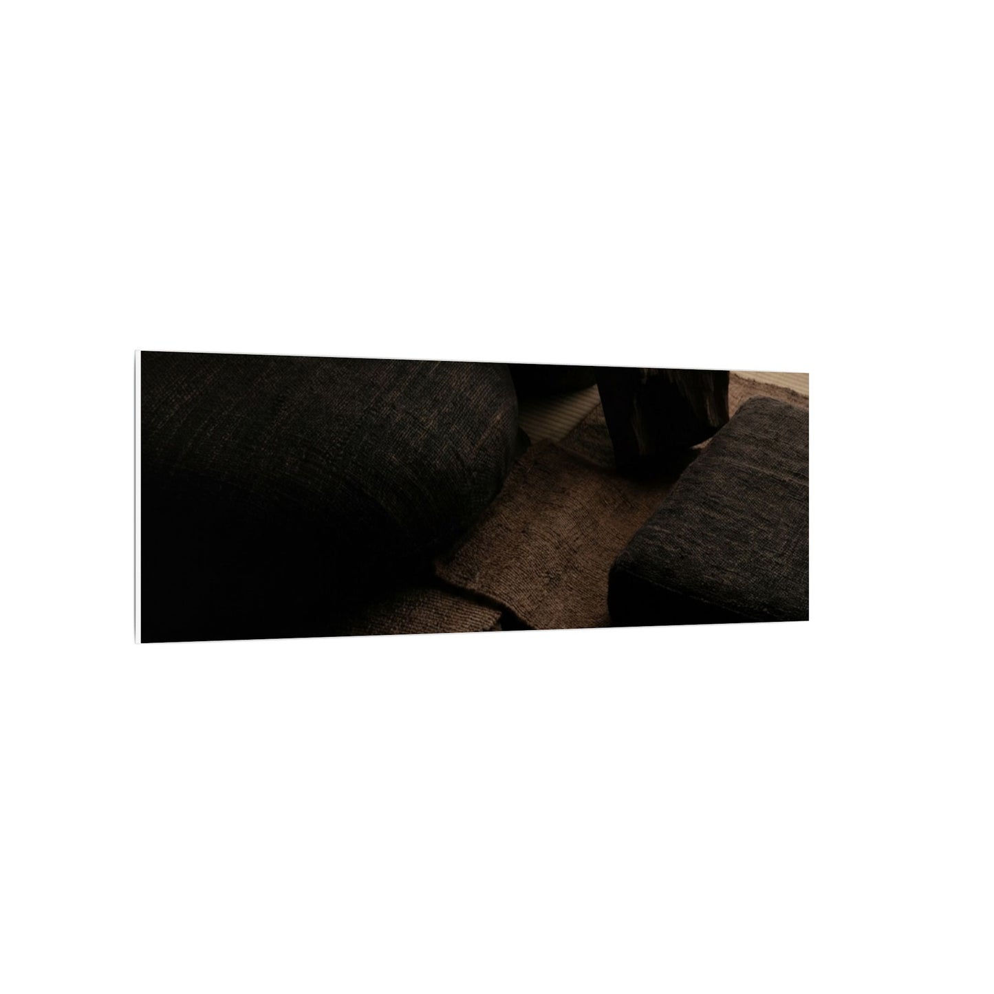 Dark Japandi Shadow Zen Canvas Art