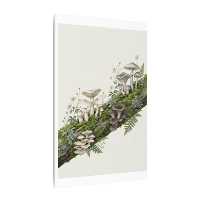 Dried Flowers Spring Canvas Art | Japandi Neutral Design