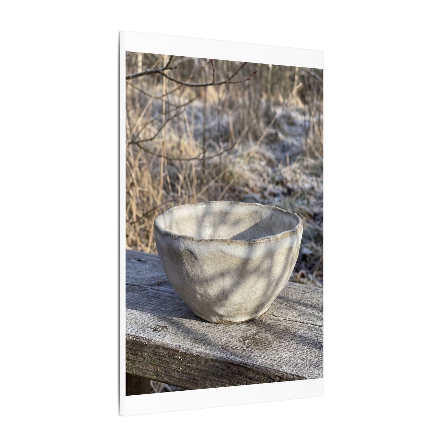Dappled Ceramic Bowl Canvas Art - Japandi Fukinsei