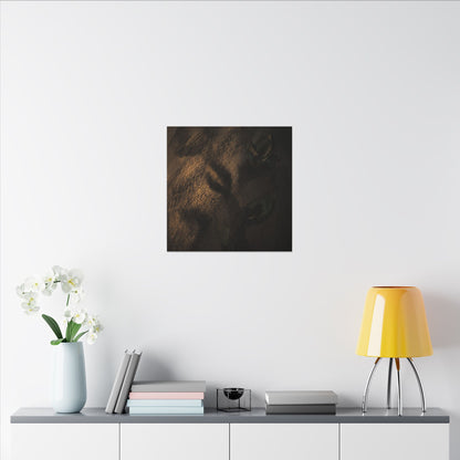 Candlelight Shadow Play Canvas Art - Dark Japandi Ma
