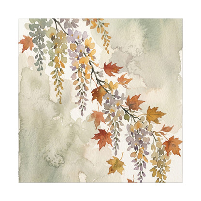 Ma Wisteria Canvas Art - Japandi Watercolor