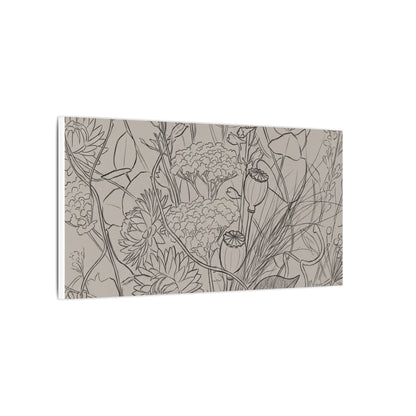 Summer Dried Flowers Minimal Line Canvas Art | Elegant Decor
