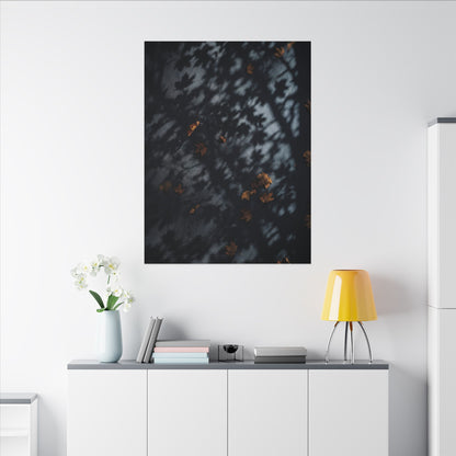 Autumn Shadow Play Shadow Zen Canvas Art | Atmospheric Decor