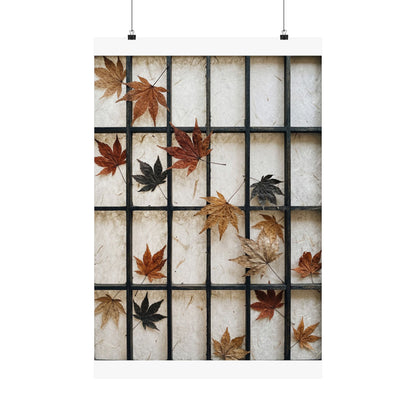 Shoji Screen Texture Wall Art Print | Elegant Japandi Art Art Print