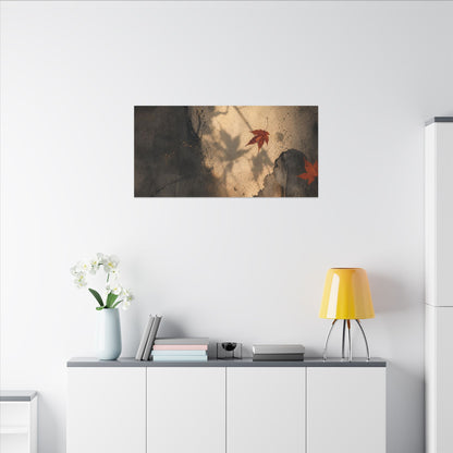 Shadow Play Texture Canvas Art | Neutral Japandi Art