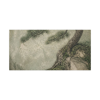 Fukinsei Pine Tree Canvas Art - Japandi Texture
