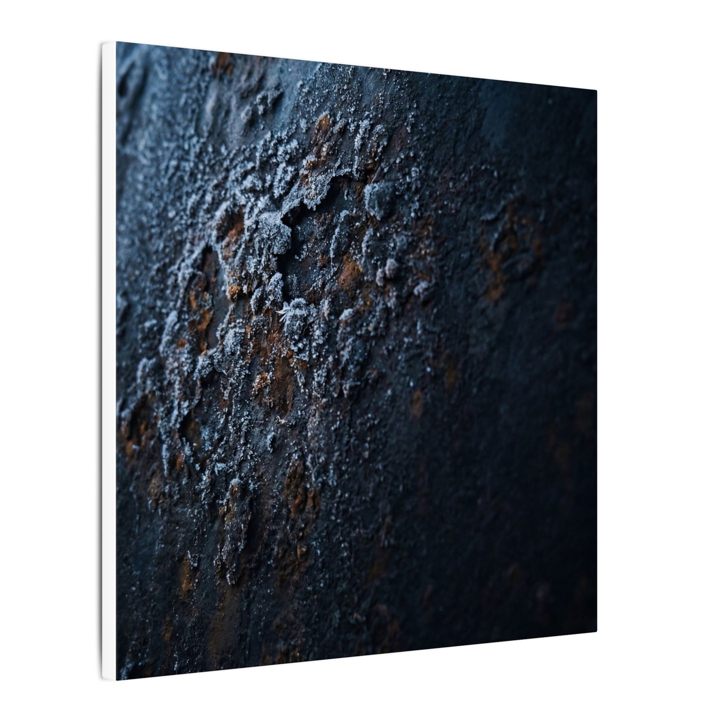 Rust Patina Canvas Art | Winter Dark Japandi Shadow Zen Art