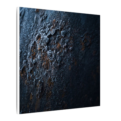 Rust Patina Canvas Art | Winter Dark Japandi Shadow Zen Art