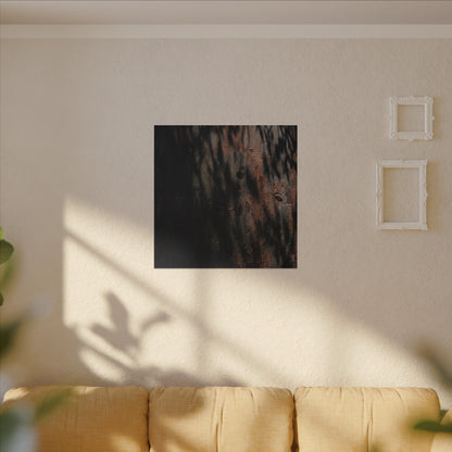 Rust Patina Shadow Zen Canvas Art | Luxurious Dark Japandi Art