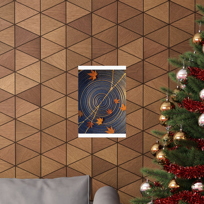 Datsuzoku Water Ripple Wall Art Print - Kintsugi Gold Repair