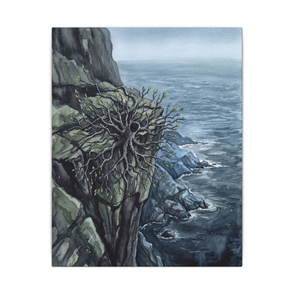 Pine Tree Spring Canvas Art | Japandi Neutral Design