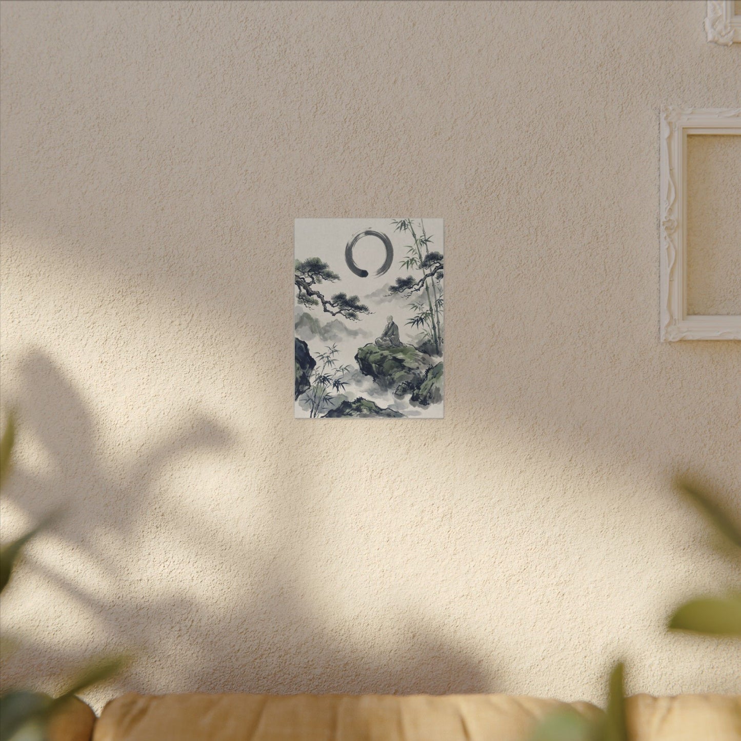 Zen Sumi-e Canvas Art