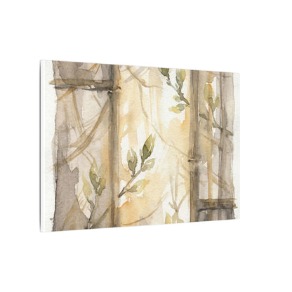Shoji Screen Spring Canvas Art | Japandi Cozy Design