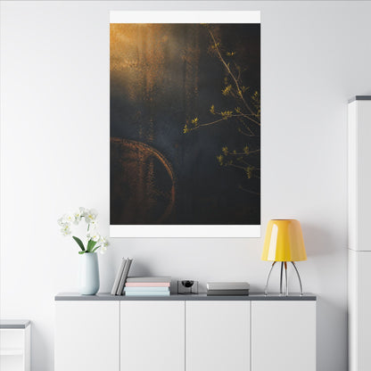 Spring Rust Patina Dark Texture Canvas Art | Moody Decor