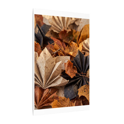 Paper Fold Texture Canvas Art | Elegant Japandi Art