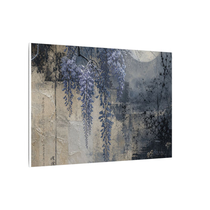 Winter Wisteria Texture Canvas Art | Elegant Decor