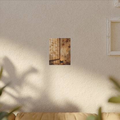 Candlelight Shoji Screen Canvas Art - Japandi Ma