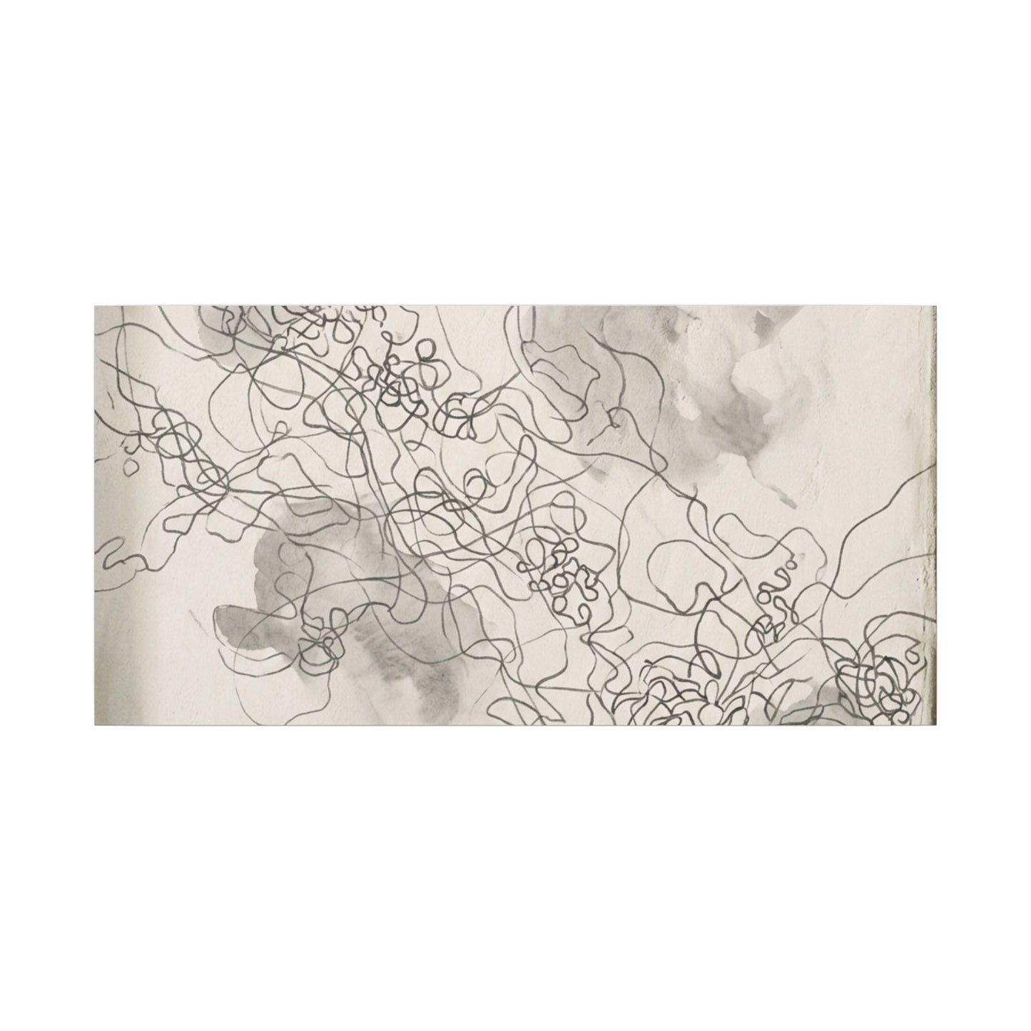 Shadow Play Spring Canvas Art | Dark Japandi Sophisticated Design