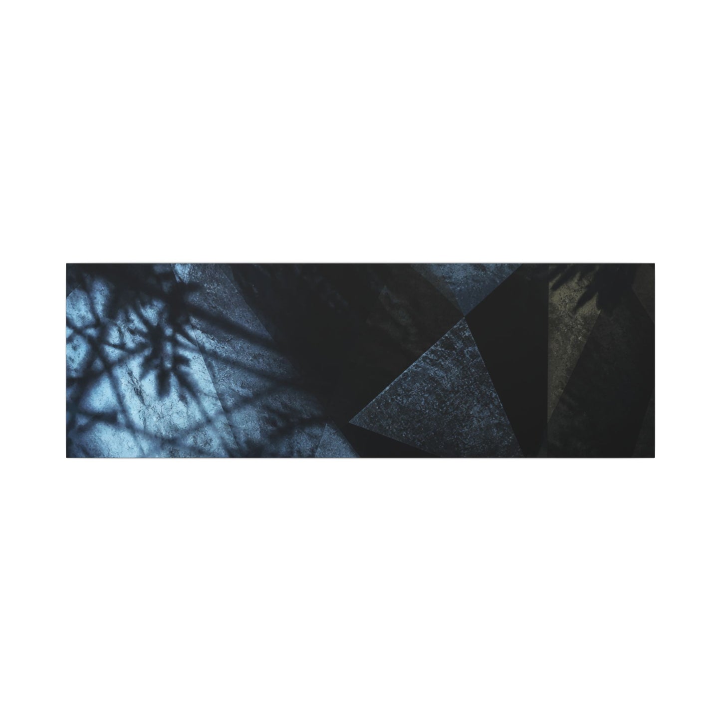 Shadow Play Winter Canvas Art | Dark Japandi Luxurious Design