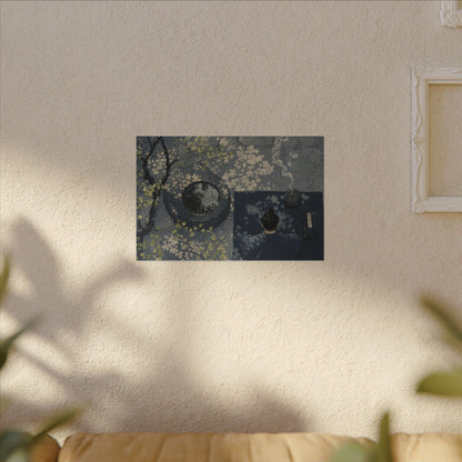 Spring Incense Smoke Ukiyo E Inspired Canvas Art | Tranquil Decor