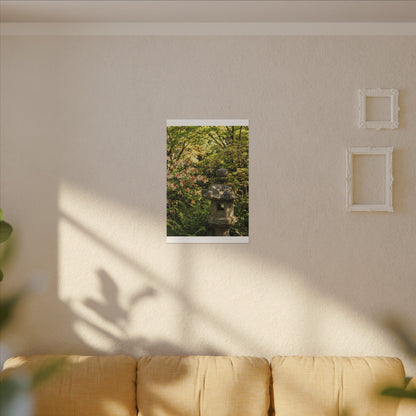Spring Stone Lantern Gold Repair Canvas Art | Beautiful Decor