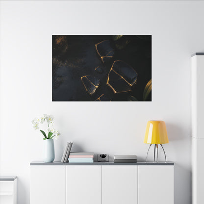 Summer Broken Pottery Moody Minimal Canvas Art | Atmospheric Decor