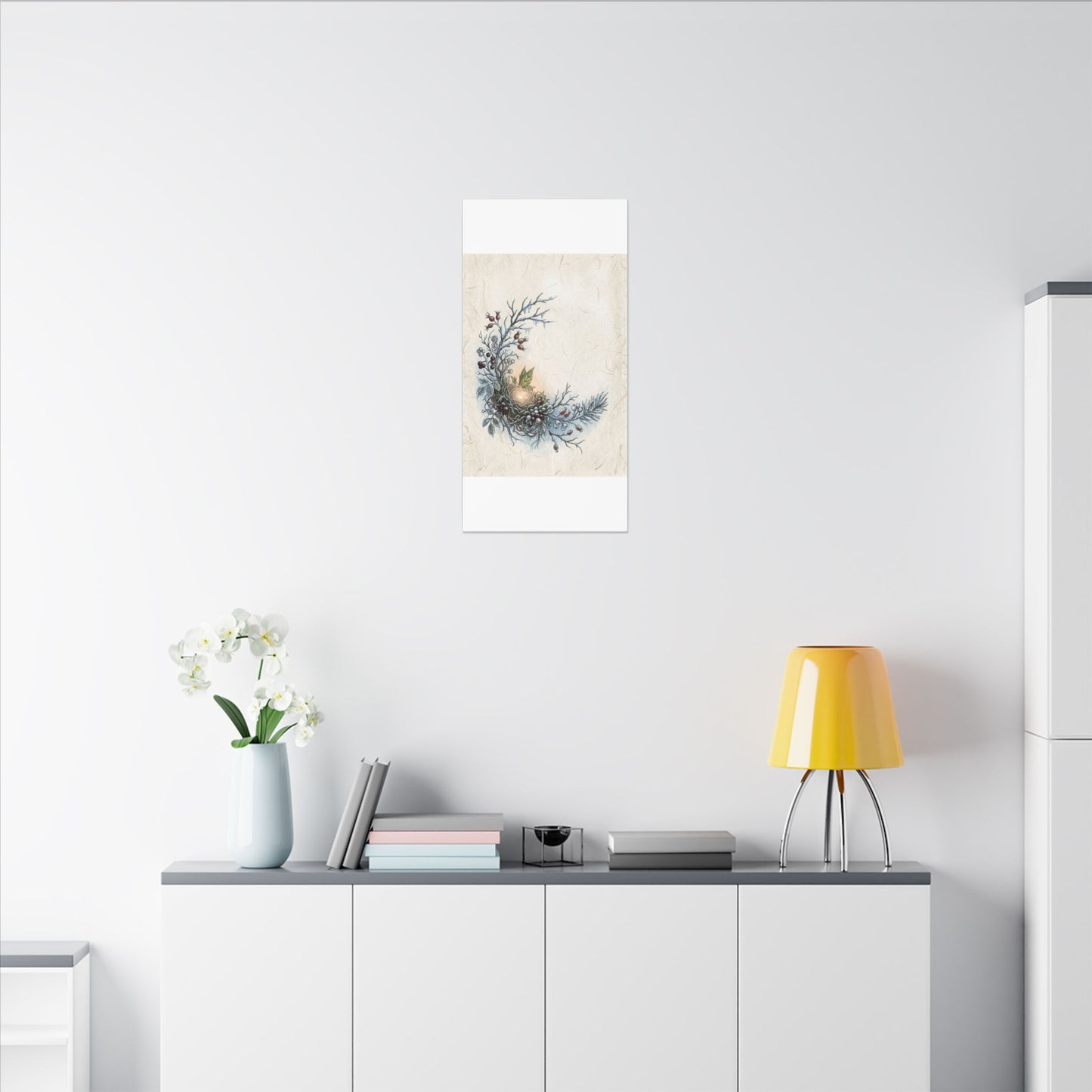 Winter Shoji Screen Forest Whimsy Canvas Art | Enchanting Decor