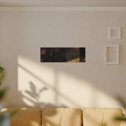 Autumn Silk Drape Shadow Zen Canvas Art | Bold Decor