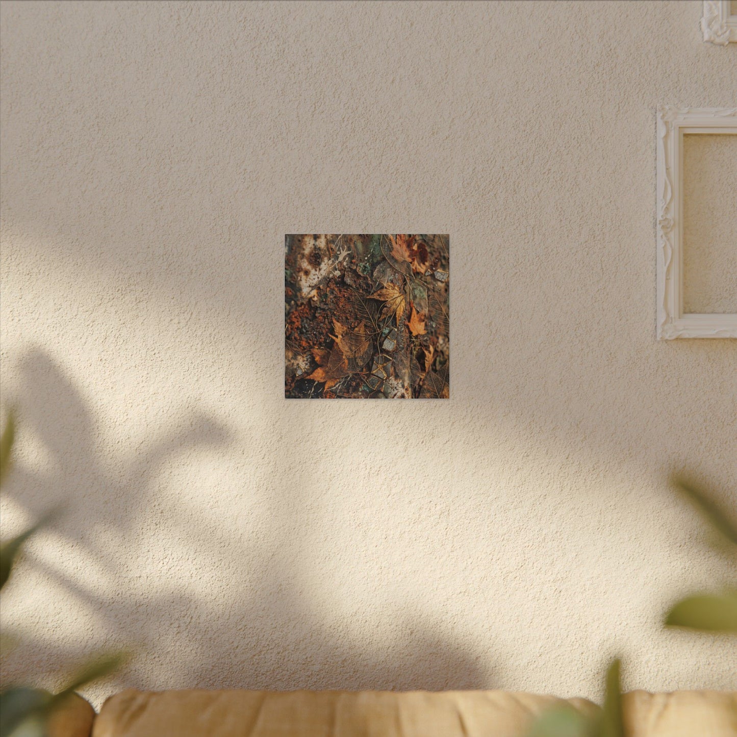 Rust Patina Canvas Art | Autumn Japandi Texture Art
