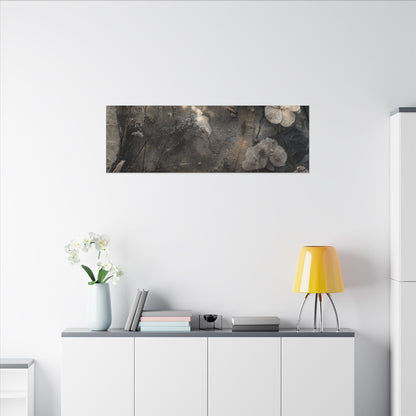 Winter Dried Flowers Texture Canvas Art | Elegant Decor