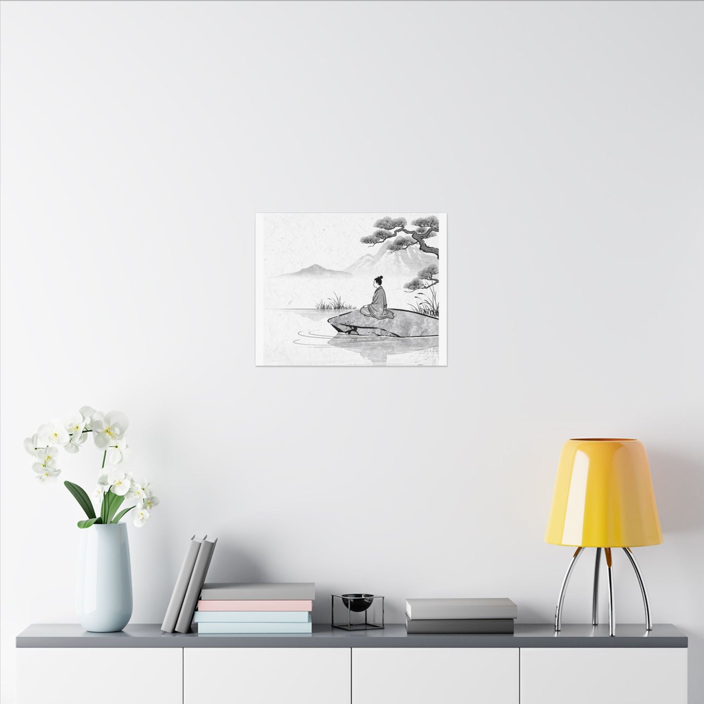 Meditation Harmonious Zen Ukiyo-e Canvas Art