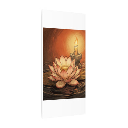 Lotus Flower Summer Canvas Art | Zen Contemplative Design