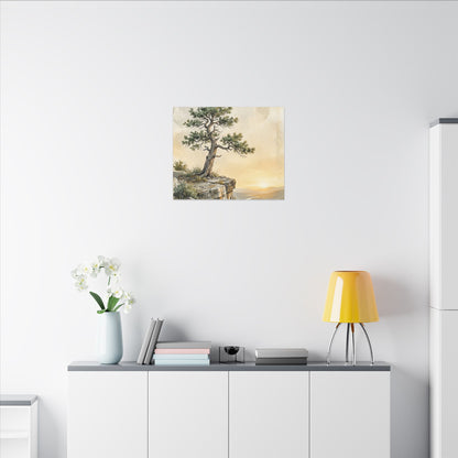 Pine Tree Canvas Art | Summer Japandi Texture Art